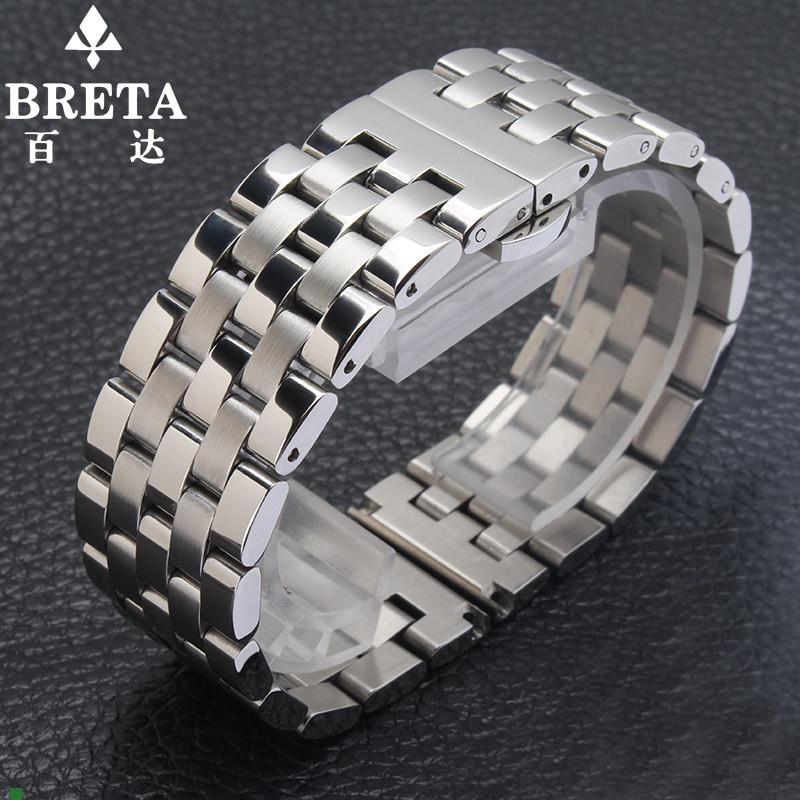 万国马克18表带飞行员小王子波D涛菲诺葡计手表带蝴蝶扣钢带