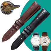 适配宝珀月相美洲鳄鱼皮表带男6654 626L0 6223宝铂手表带