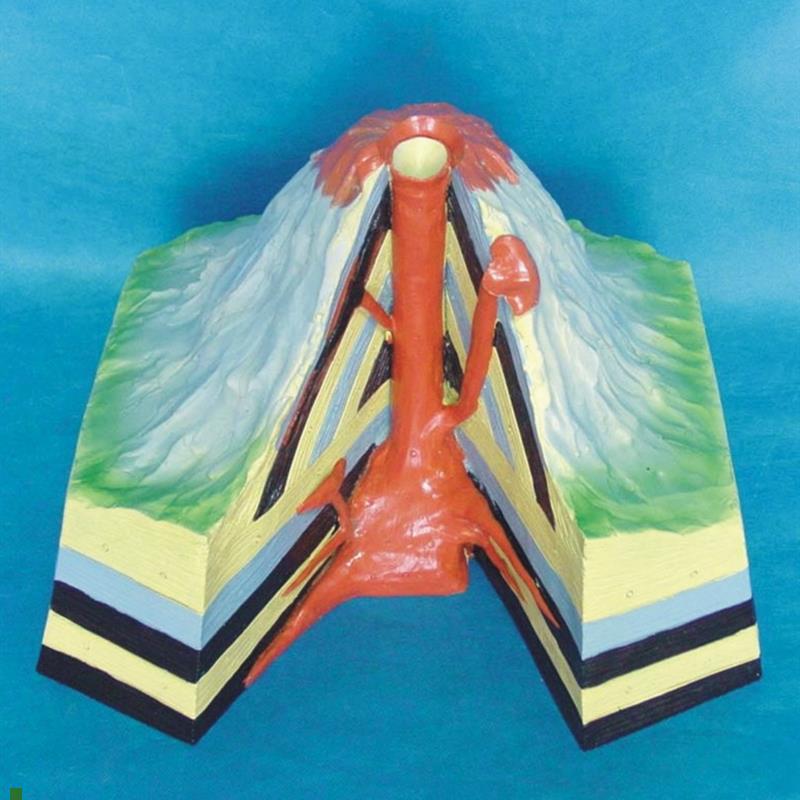 地质地貌火山综合模型地形y地貌地质中学教学地理讲解展示