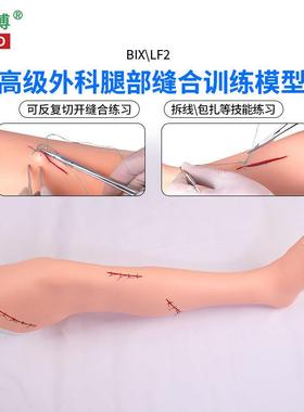 医博BIX-LF2高级外科手臂腿部缝合训G练模型切开缝合包扎止血训练