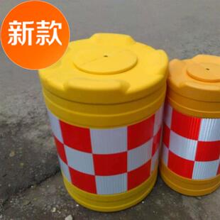 路护者防撞塑料交通设施隔离墩三孔8大小水马围栏墩注水桶预防