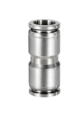 气动304不锈钢快速接头气泵尼龙管直通快插PU4/6/8/10/12/14/16mm