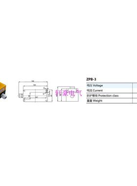 厂家直销  220V 10A  IP65按钮开关ZPB-3