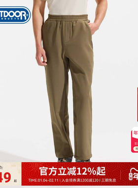 outdoorproducts2025秋冬新款梭织加绒长裤金丝绒男保暖运动