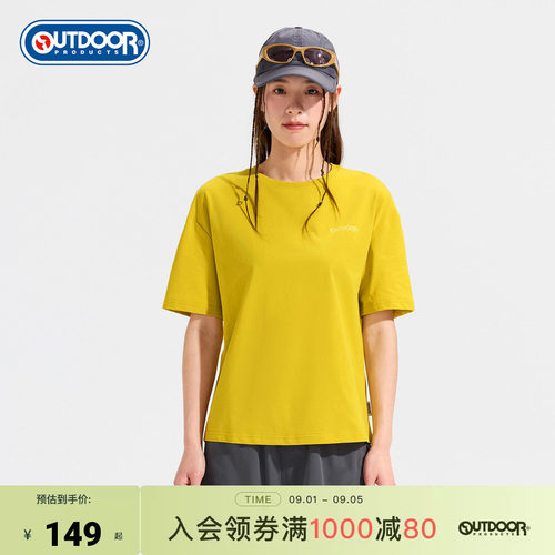 outdoor products 加州云雀2026夏季新款短袖T恤女休闲舒适