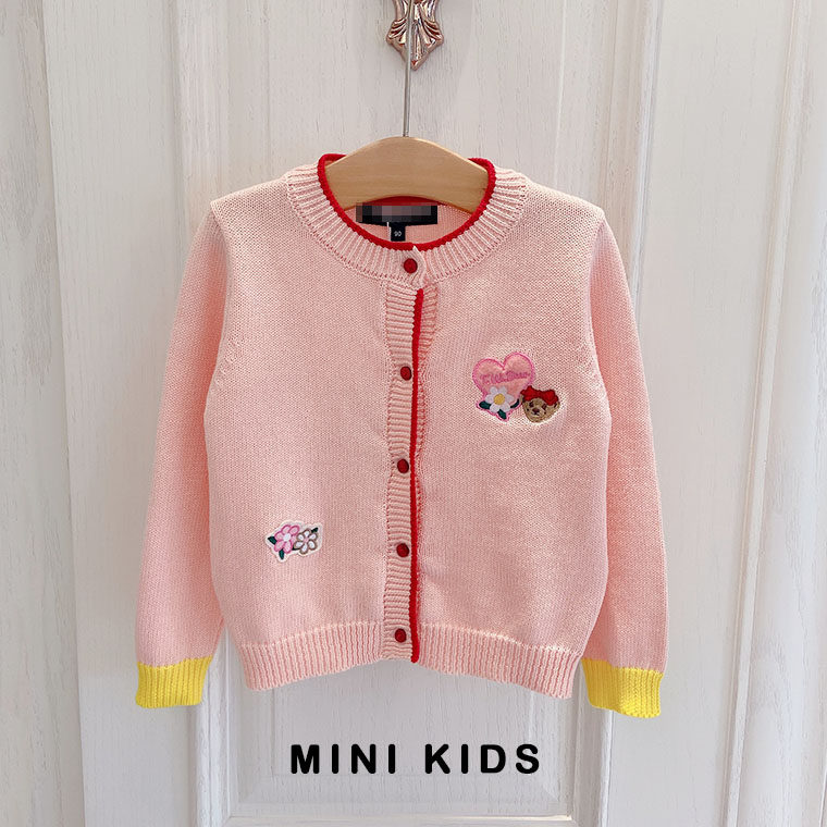 韩系tw女童90-150春秋女宝薄开衫