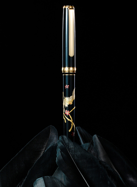 PLATINUM旗舰店 日本白金PTL-18000M莳绘万年笔 进口18K金高档男士礼品钢笔商务办公练字生日礼物