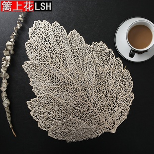饰垫花瓶垫 pvc长方形烫金高级感西餐垫餐厅酒店餐桌隔热垫家用装