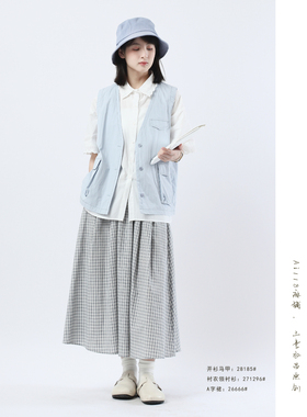 ！【三素衣品原创】简约休闲百搭马甲  28185#  MXN