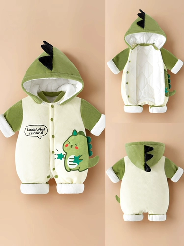 Демисезонный комбинезон для новорожденных для младенца, детское боди, комплект для выхода на улицу, увеличенная толщина