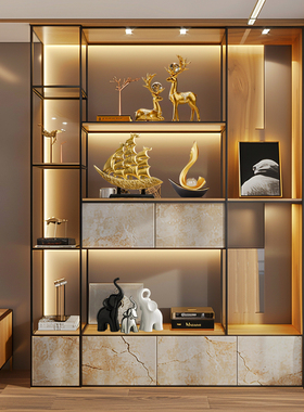 轻奢高档家居软装展示柜摆件