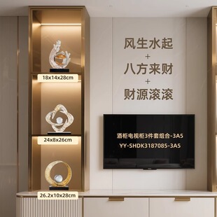 轻奢高档财源滚滚金箔摆件客厅电视柜酒柜装饰品高级感乔迁送礼物