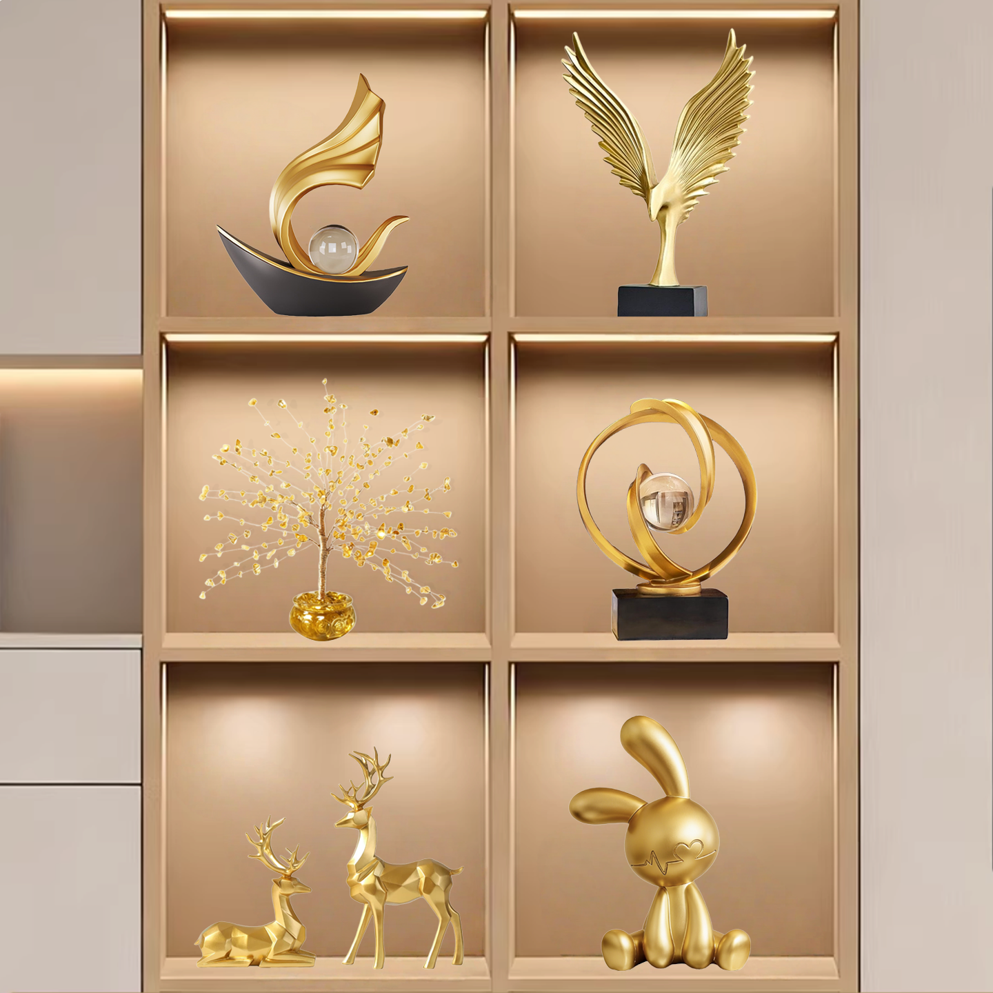 轻奢简约家居一帆风顺桌面摆件创意高档客厅酒柜装饰品新居礼物,家居饰品,桌面摆件,淘宝优惠券,粉丝福利购,淘宝优惠卷