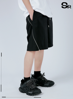 Senior Role2021新款夏季薄款宽松拉链五分裤子潮流运动短裤男