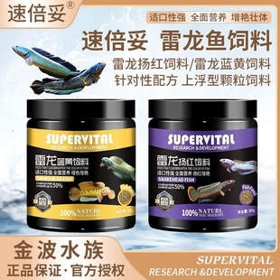 速倍妥雷龙鱼饲料阿萨姆眼镜蛇巴卡铅笔鱼七彩雷龙增色鱼粮小颗粒