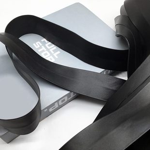 饰皮革辅料滚边条皮质压条带子 4厘米加宽黑色PU皮条包边绳窗帘装