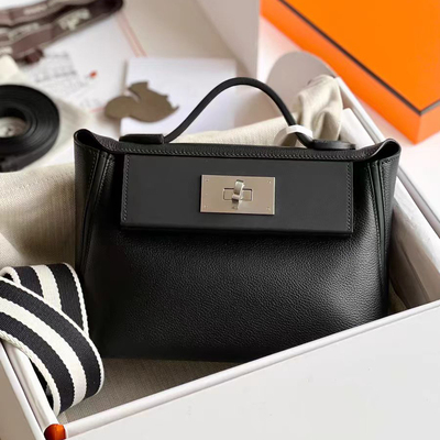 女包2026新凯莉包2424mini头层牛皮饺子包翅膀包手提单肩斜挎背包