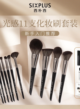 SIXPLUS西朴西化妆套刷11支柔软眼影刷散粉腮红刷新手首套化妆刷