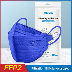 ffp2口罩克莱因蓝一次性成人防护kn95口罩3d立体彩色口罩女高颜值