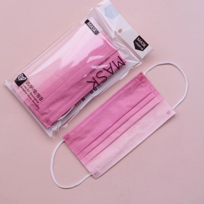 关晓彤同款口罩渐变彩色男女