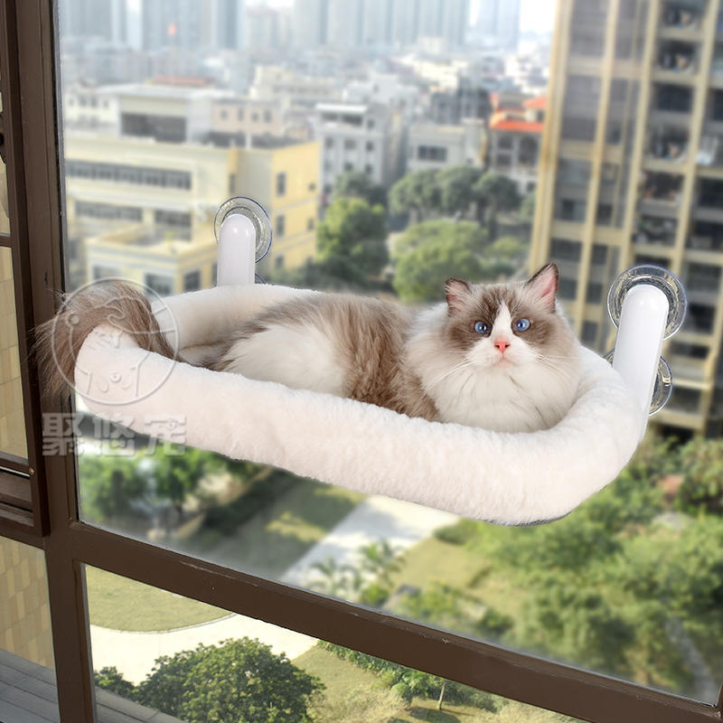 猫窝吊床冬季保暖宠物窝玻璃窗户猫吊床挂床吸盘猫床四季通用睡窝