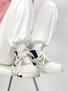 回力高帮鞋小白鞋女2025新款春夏季百搭运动板鞋子潮爆款厚底女鞋