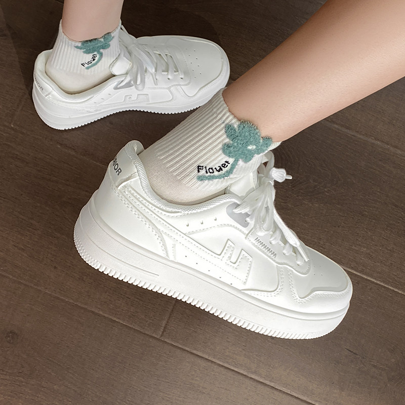 回力女鞋厚底百搭板鞋2025新款夏季透气小白鞋时尚休闲鞋子ins潮