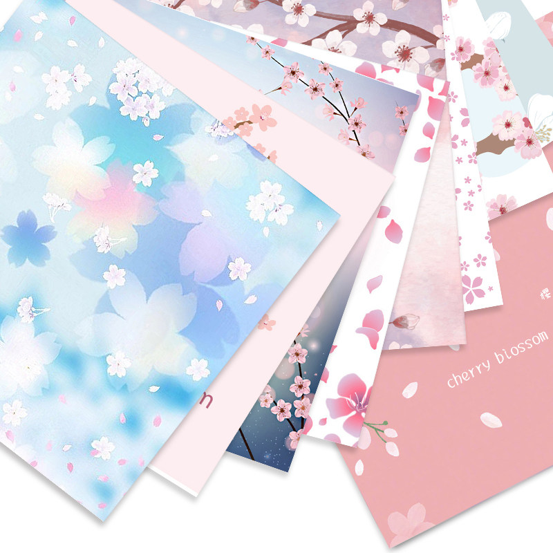 大角色折纸樱泪单面单色樱花款花色手工纸儿童手工彩纸女孩儿童小清新