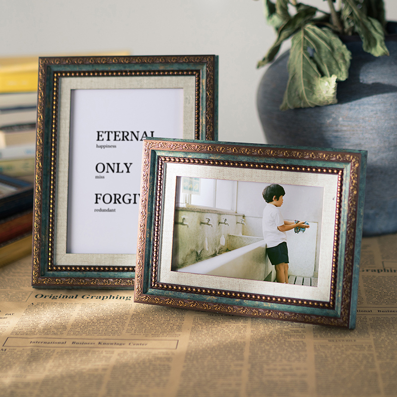 复古怀旧相框摆台5寸洗照片a4