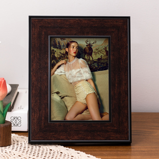 创意欧式复古相框空框摆台六6七7八8寸10寸a4加打印照片画框定制