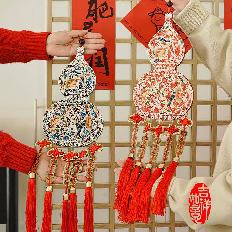 客厅玄关喜上眉梢新年吉祥中国结