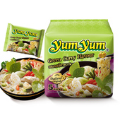 养养泰式 冬阴功青咖喱泡面70g 5袋方便面海鲜进口袋面速食宵夜