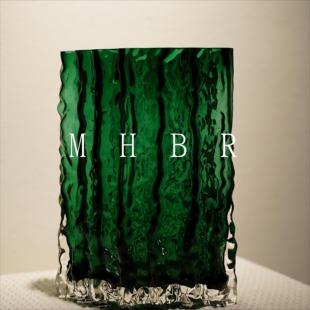 意式轻奢原色玻璃花瓶高级感家居客厅餐桌水养鲜花干花水培装饰品