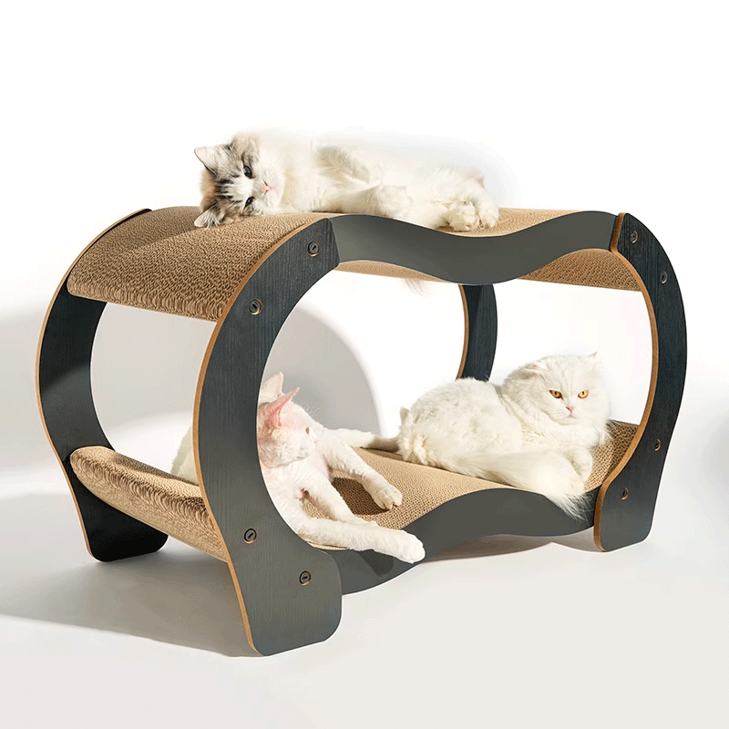 喵仙儿高承重多层猫床猫抓板一体