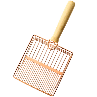 猫砂铲细孔不锈钢二合一体式超大号长柄金属豆腐砂矿砂膨润土挂钩