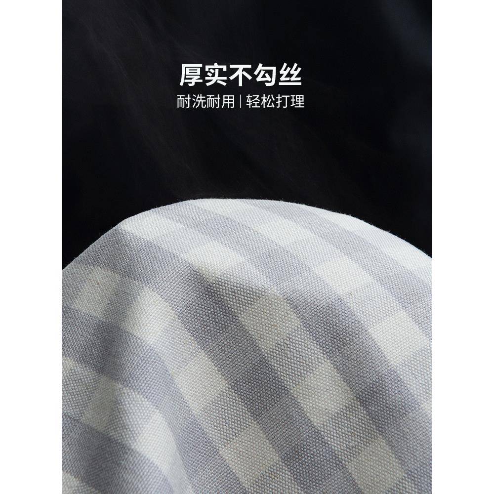 xy布t夏季凉感格子粗布凉席麻床单三件套F76MT5MS亚麻软件单布席