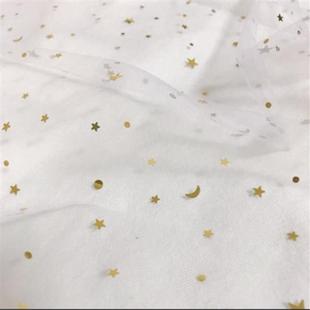背景网纱布 Ins星星纱星月纱拍照神器 摄影道具头纱圣诞派对桌布