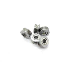 微型轴承V624ZZ带曲轴型槽尺寸4*13*6mm走线轴承滑轮