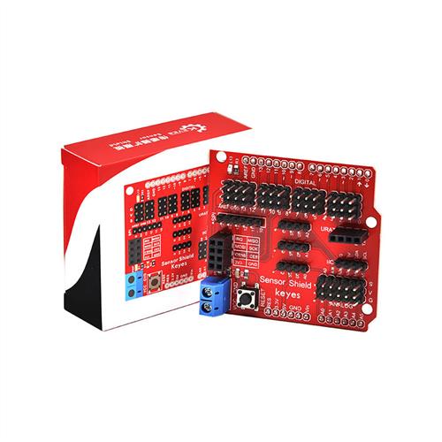 V5 Sensor shield传感器扩展板适用arduino UNOR3编程扩展DIY实验