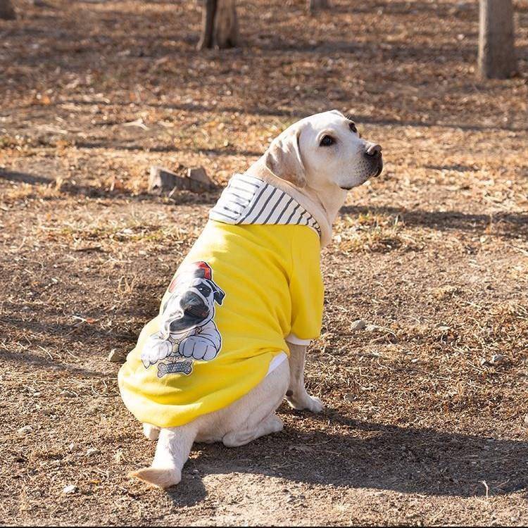 中大犬大狗狗衣服秋圣诞冬抓绒衣金毛萨摩哈衣士奇边IZN牧宠卫物