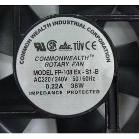 108EX 38W S軸流風機220V 0.22A 機柜散熱風扇17CM 17251
