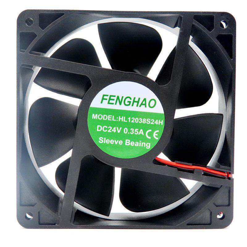 全新正品FENGHAO HL12038S24H/B24H 8/9/12CM 24V变频器散热风扇