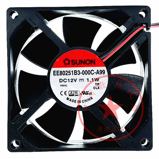12V 全新SUNON建准8025 A99 000C 8CM厘米静音机箱风扇 EE80251B3