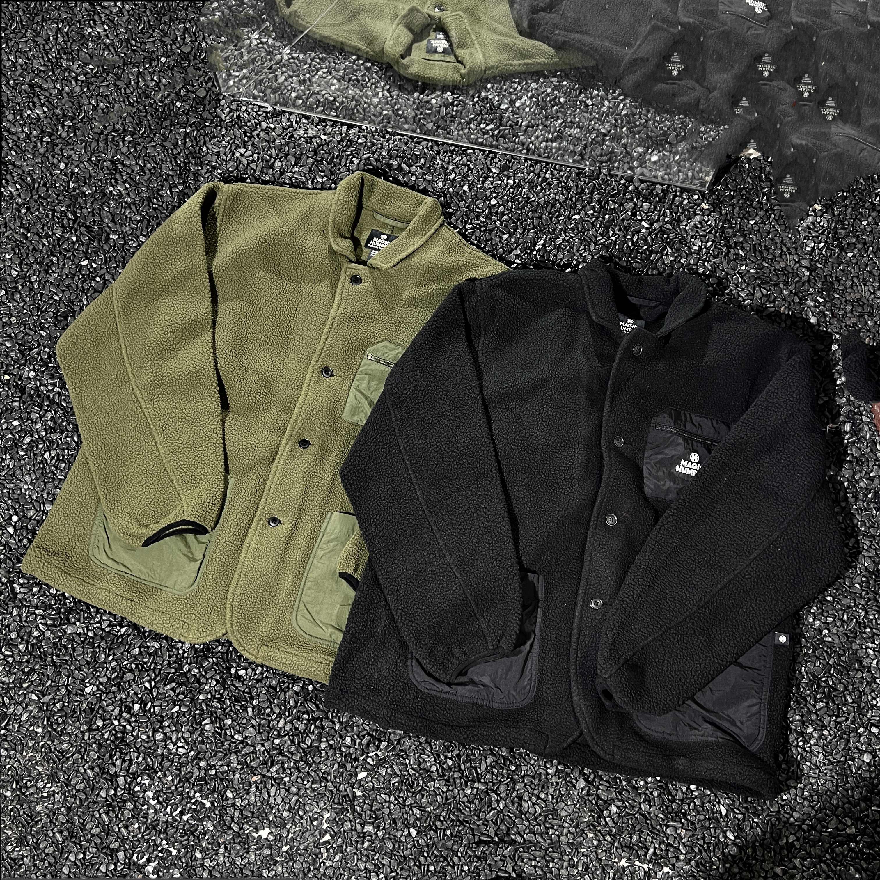 日单Fppev正品日系户外抓绒外套男女情侣羊羔绒加厚保暖道袍夹克