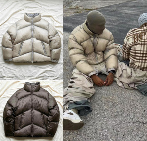 represent2023年新款轻薄潮牌冬季VIBE风羽绒服外套男女金属尼龙