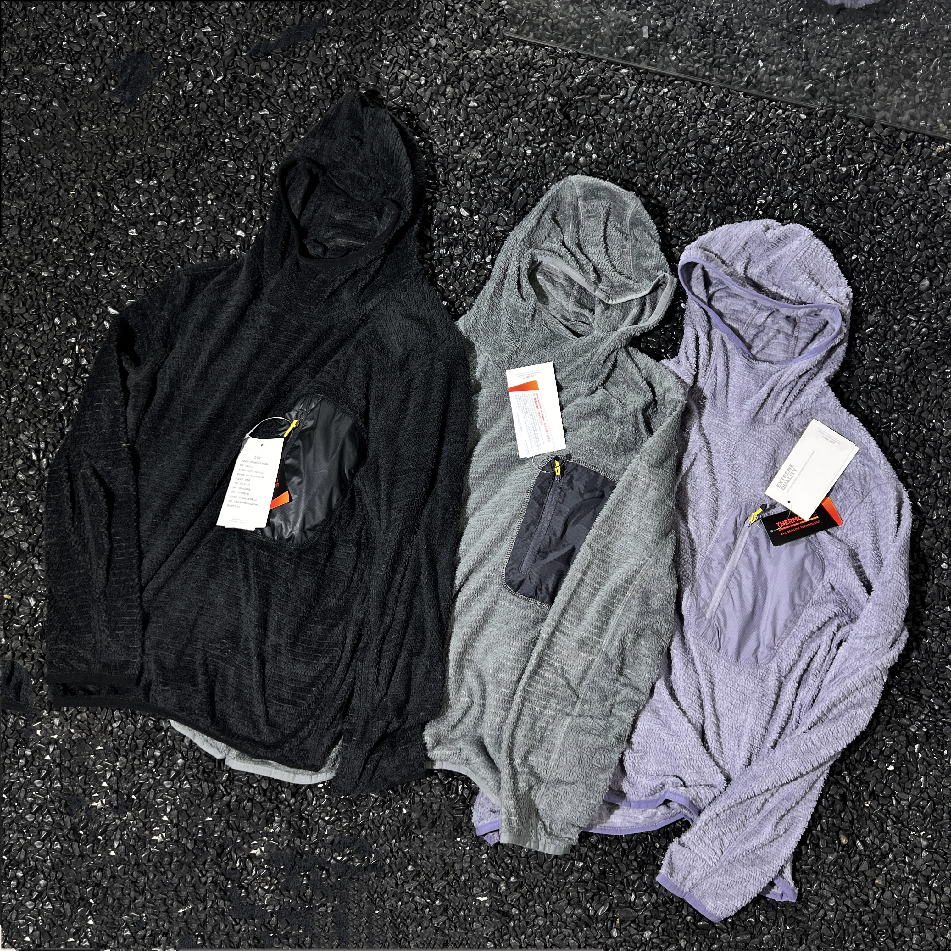 日单Fppev阿尔法绒thermolite轻量透气套头帽衫恒温保暖连帽夹克