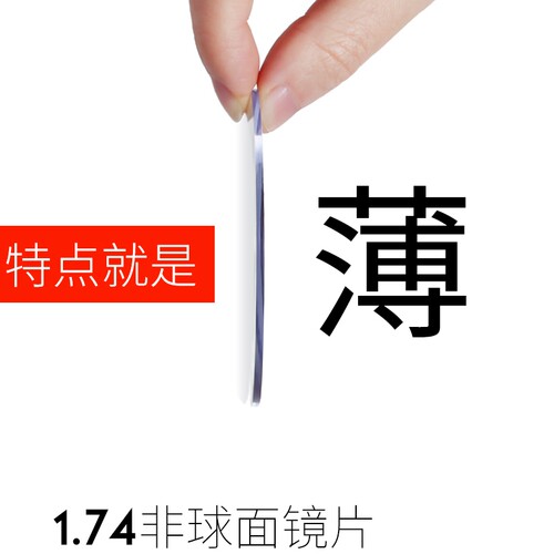 轻薄近视防辐射绿膜高度数眼镜片