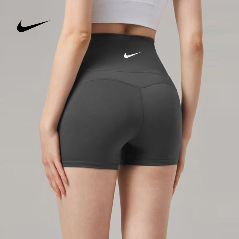 Nike女高腰速干提臀瑜伽短裤