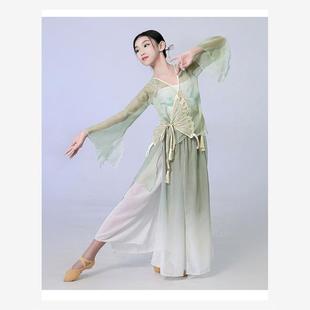 儿童中国古典舞萱草花演出服左手指月表演服繁花舞蹈练功服扇子舞