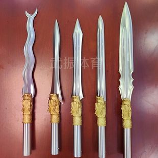 包邮不锈钢武术枪头蛇矛枪燕尾枪头龙头大枪六合枪赵云枪头红缨枪